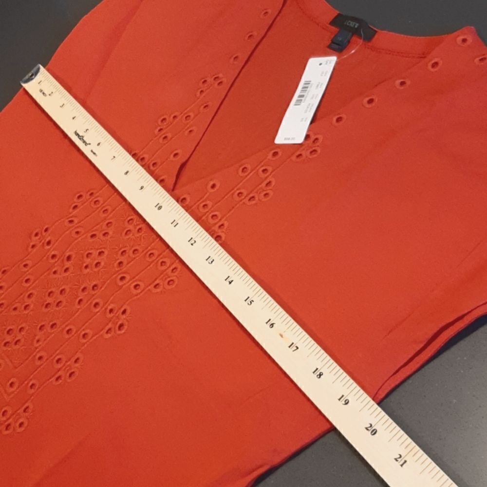 J.Crew Red Orange Tank Shirt - Picture 8 of 10